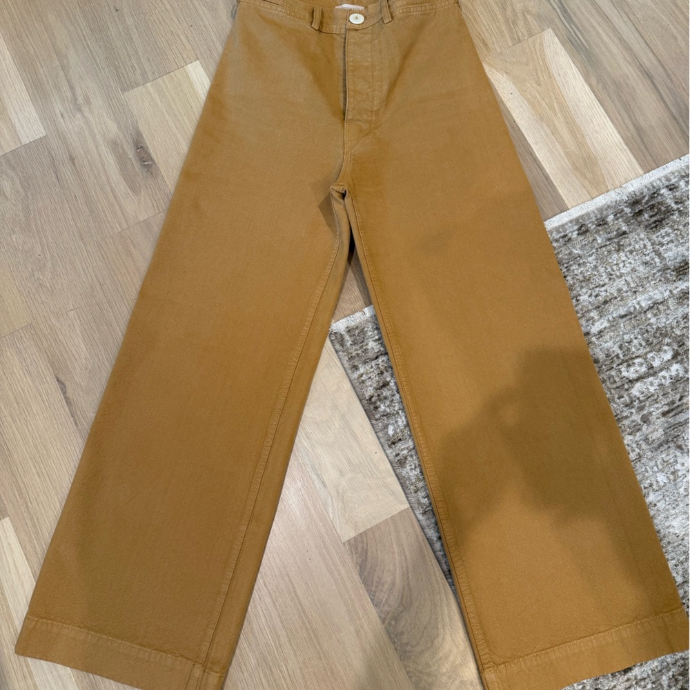 Jesse Kamm Mustard Wide-Leg Pants